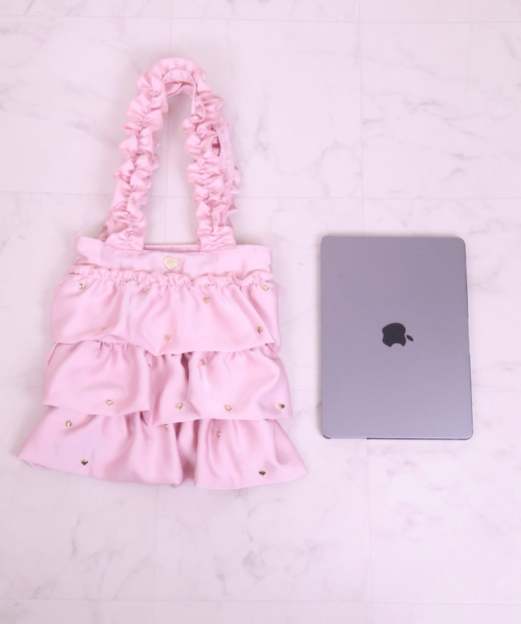 ハートフリルトート