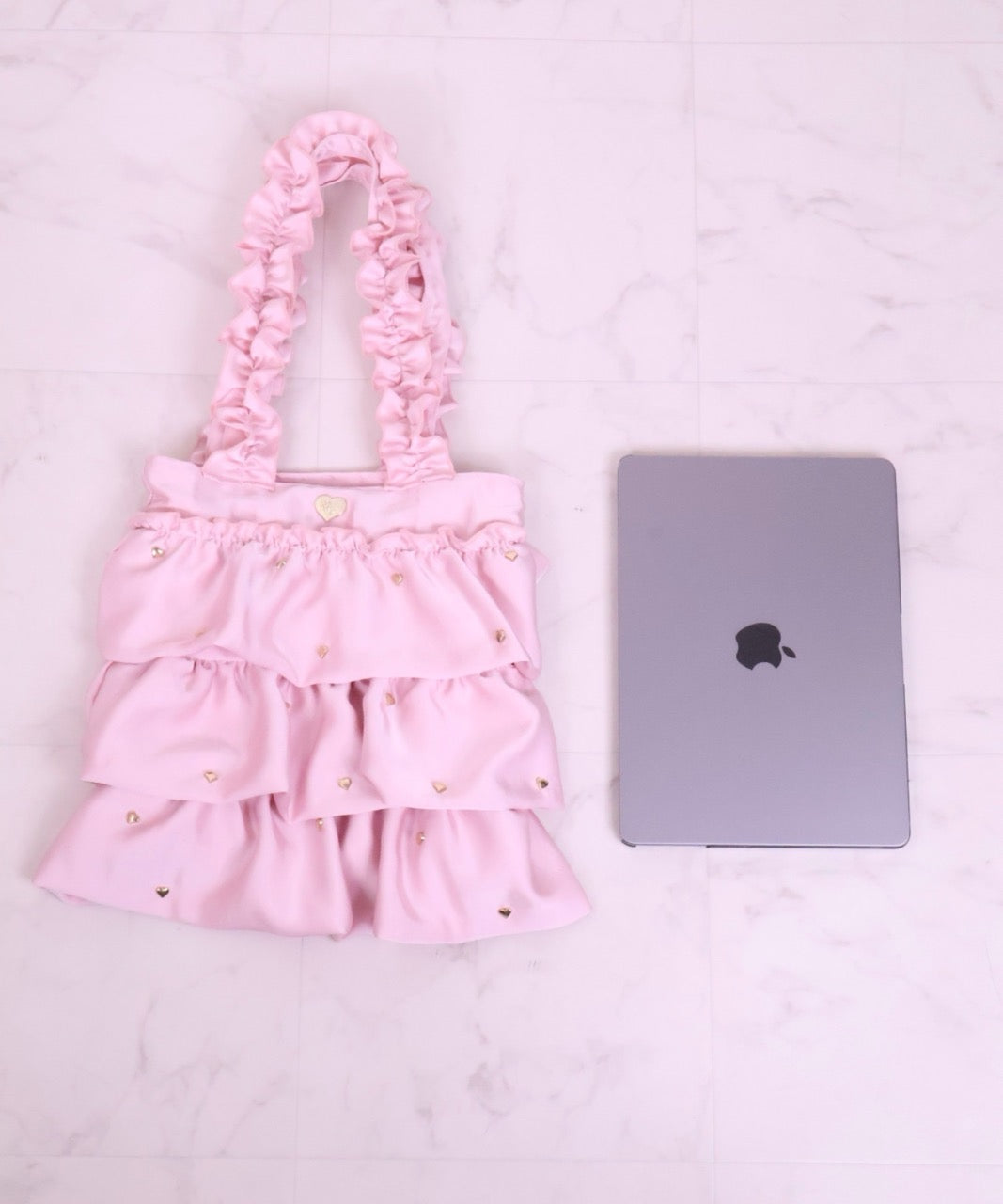 ハートフリルトート