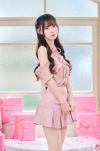 ウエストロゴプリーツスカート