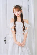 【予約商品】オフショルコットンワンピース