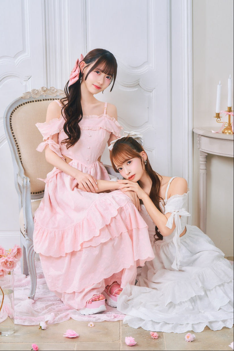 予約商品】オフショルコットンワンピース – ReAmour