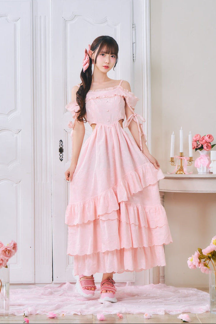 【予約商品】オフショルコットンワンピース