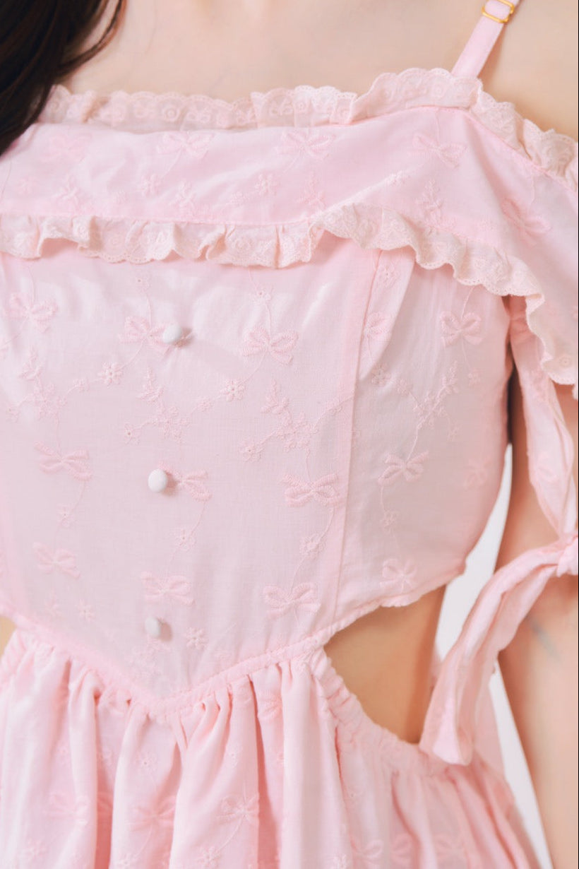 【予約商品】オフショルコットンワンピース