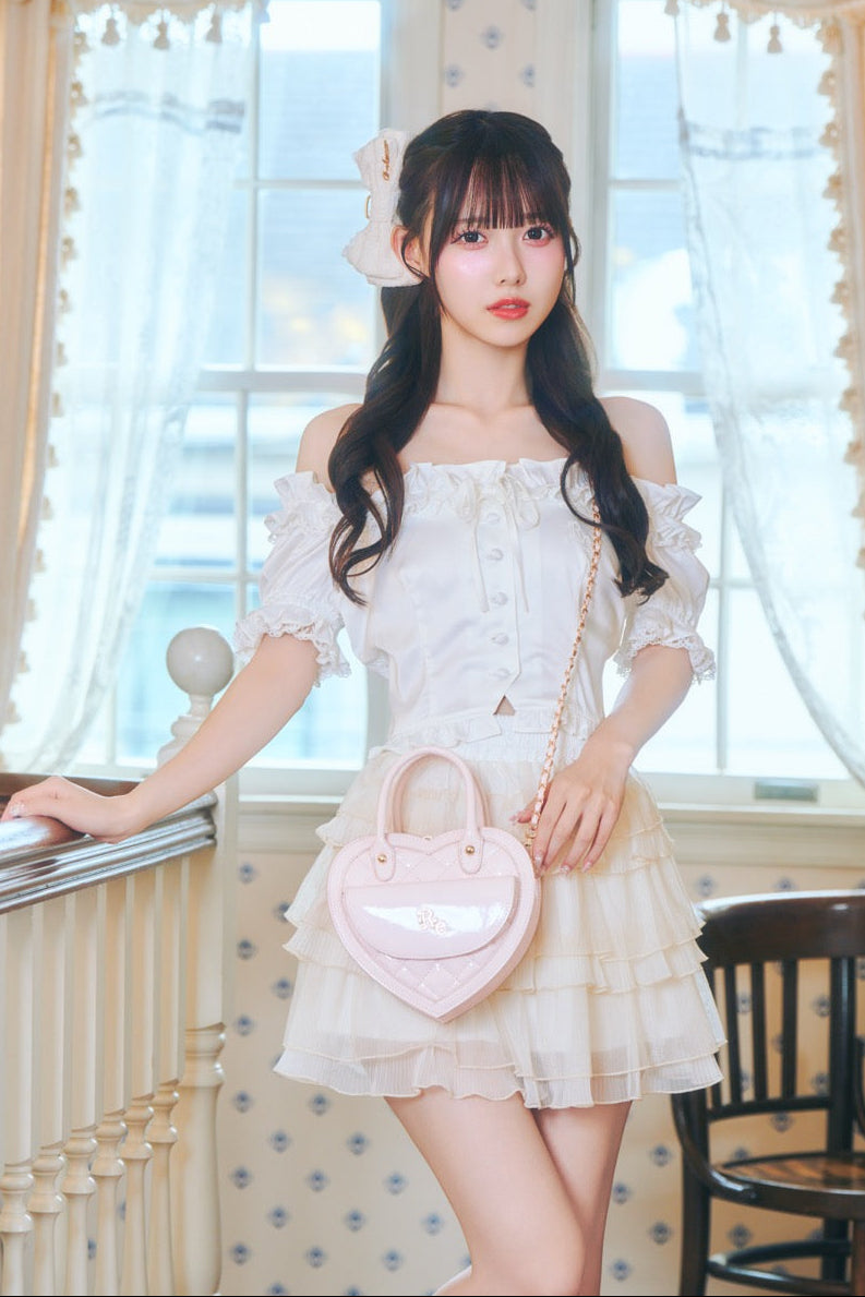 【予約商品】レースティアードスカート