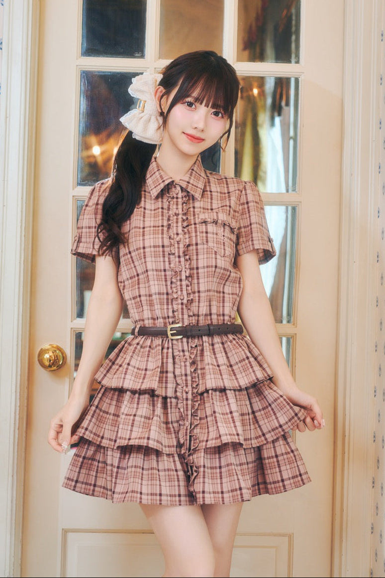 【予約商品】ガーリーシャツワンピ