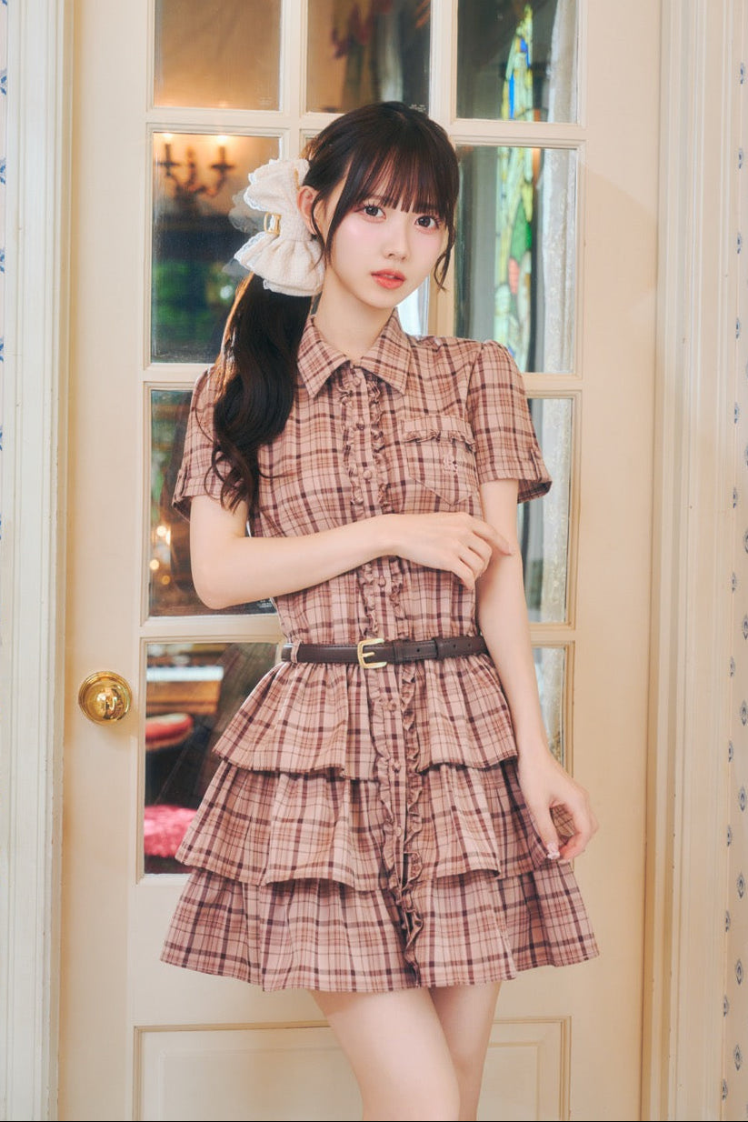 【予約商品】ガーリーシャツワンピ