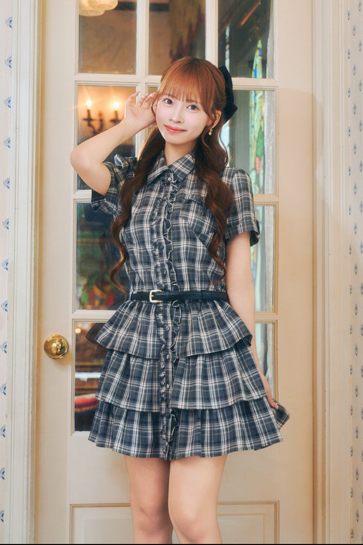 【予約商品】ガーリーシャツワンピ