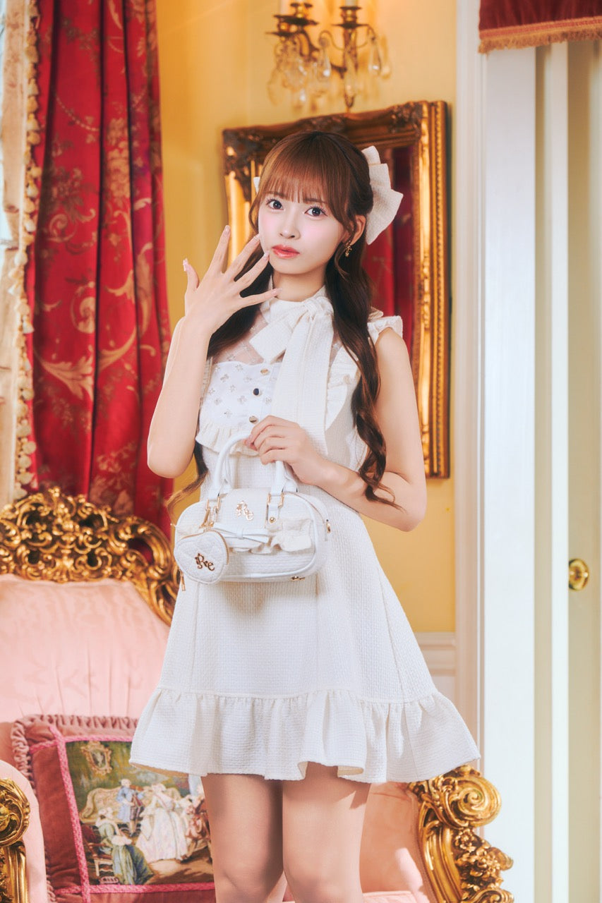 ReAmour リアムール ロゴリボンブラウス ホワイト Goods – ReAmour