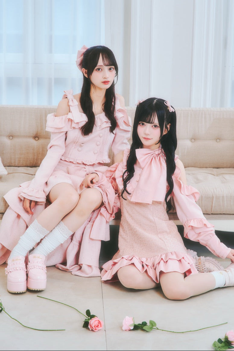 ツイードオフショルジャケット