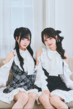 ビッグリボンヨークワンピ