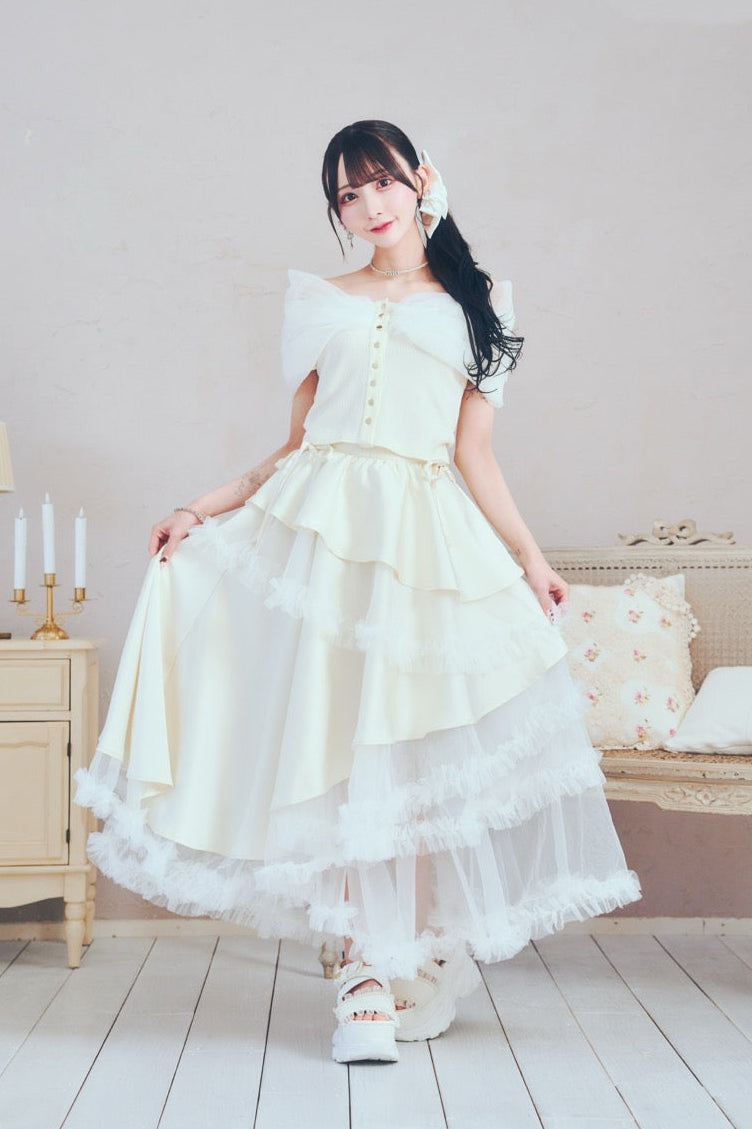 プリンセスチュールロングスカート