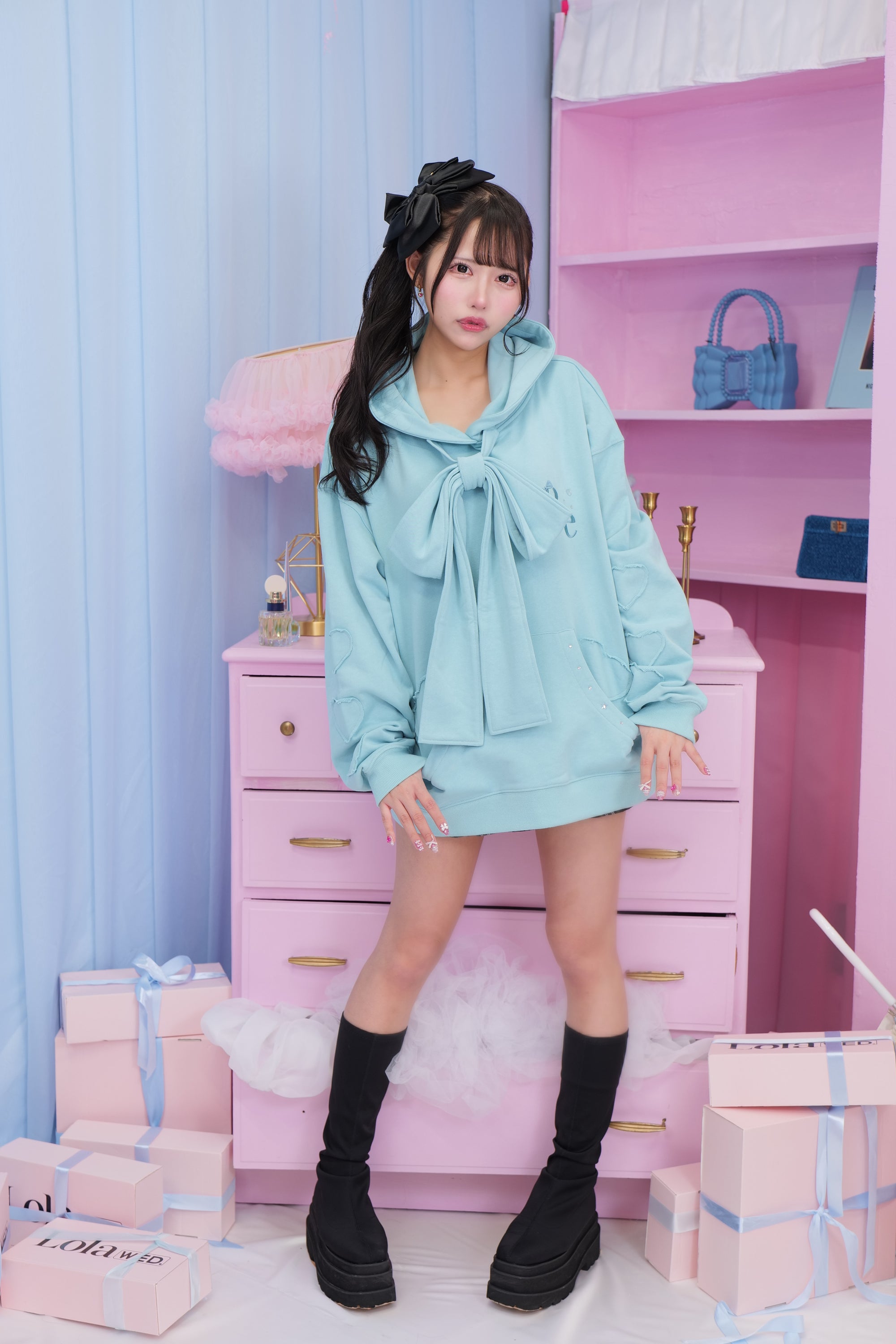 リボンBIGパーカー