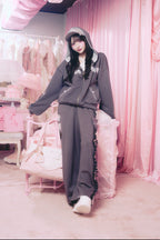 ハートレーススウェットパンツ