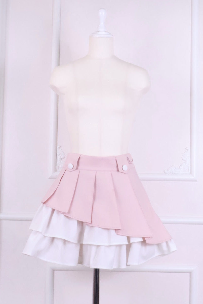【予約商品】プリーツフリルアシメスカート
