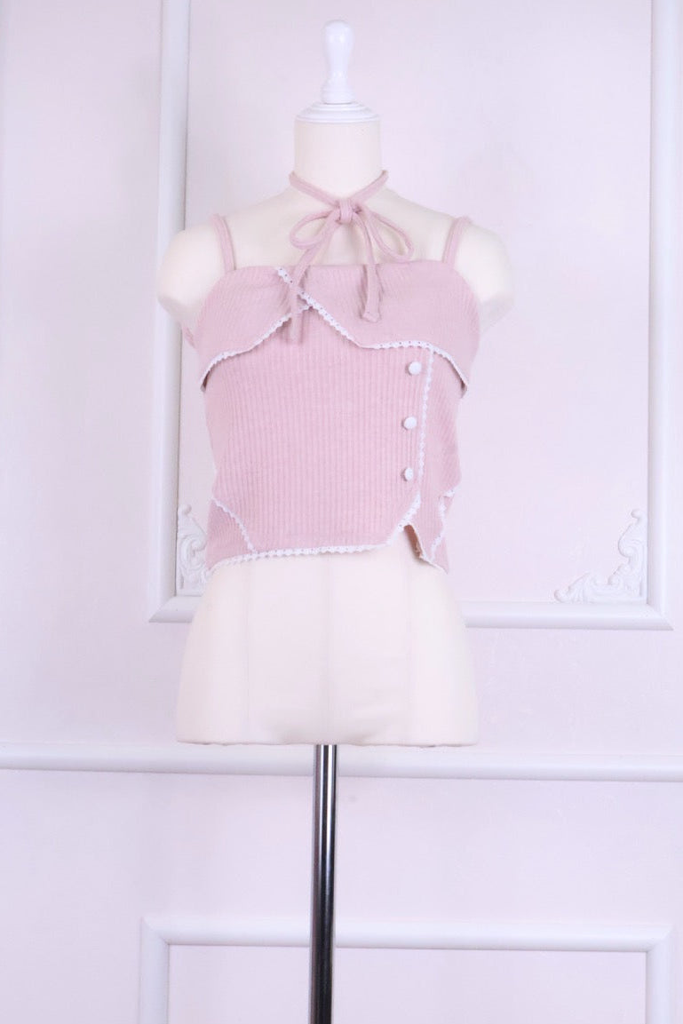【予約商品】フラワーレース配色キャミ