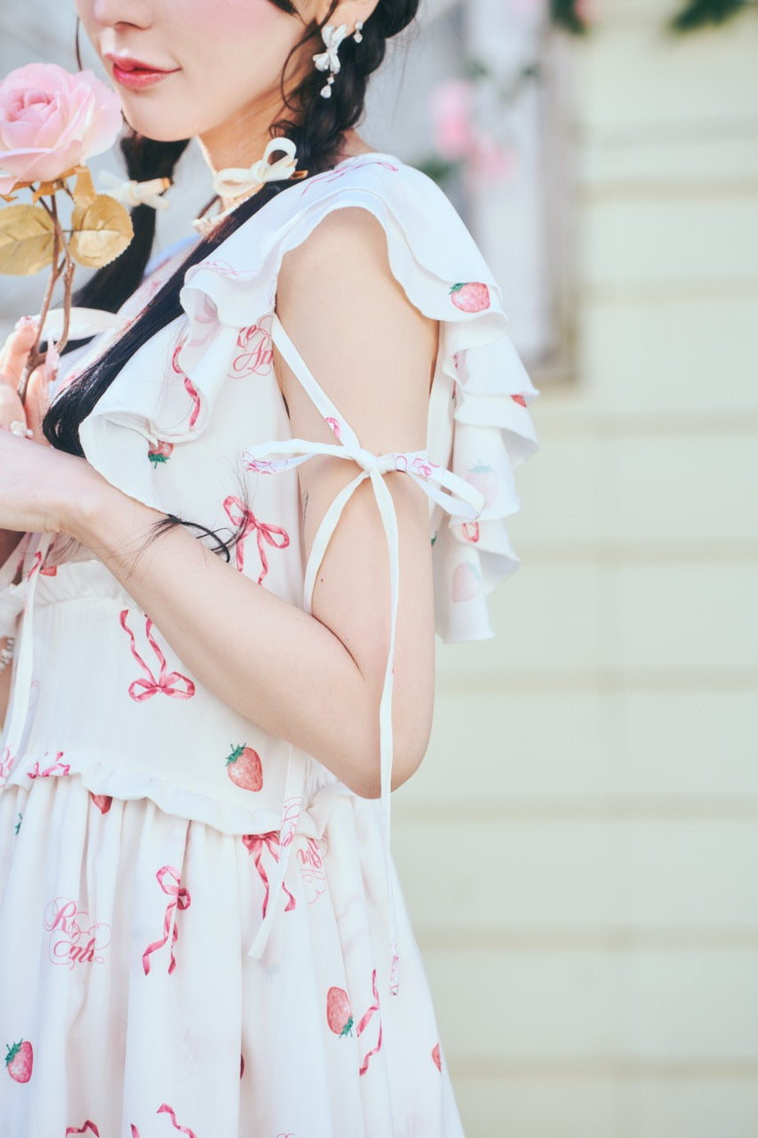 【予約商品】ストロベリーロングワンピ