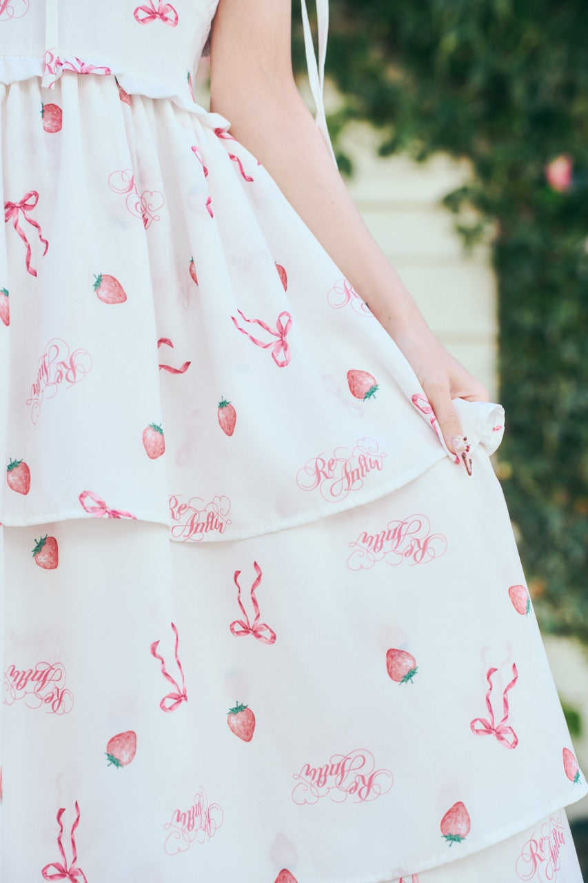 【予約商品】ストロベリーロングワンピ