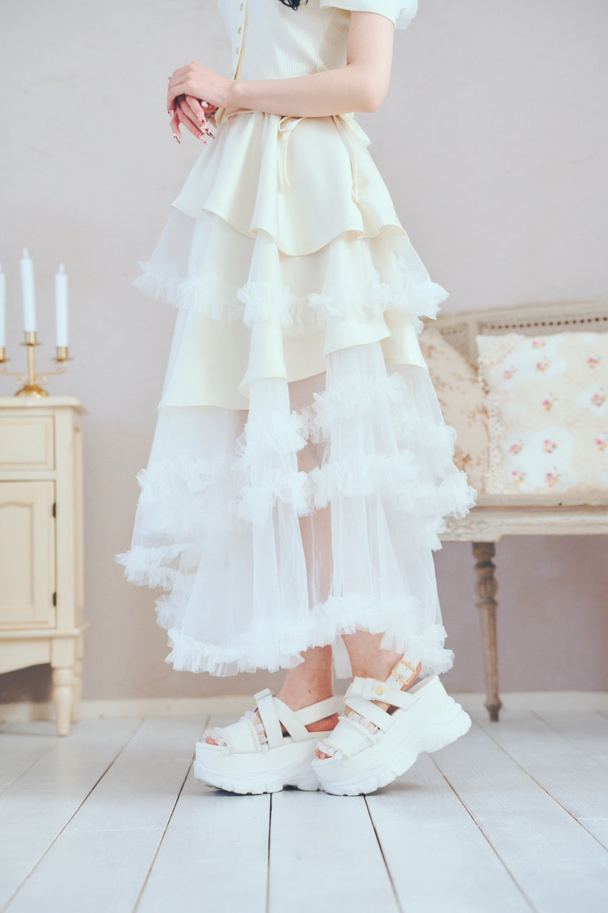 プリンセスチュールロングスカート