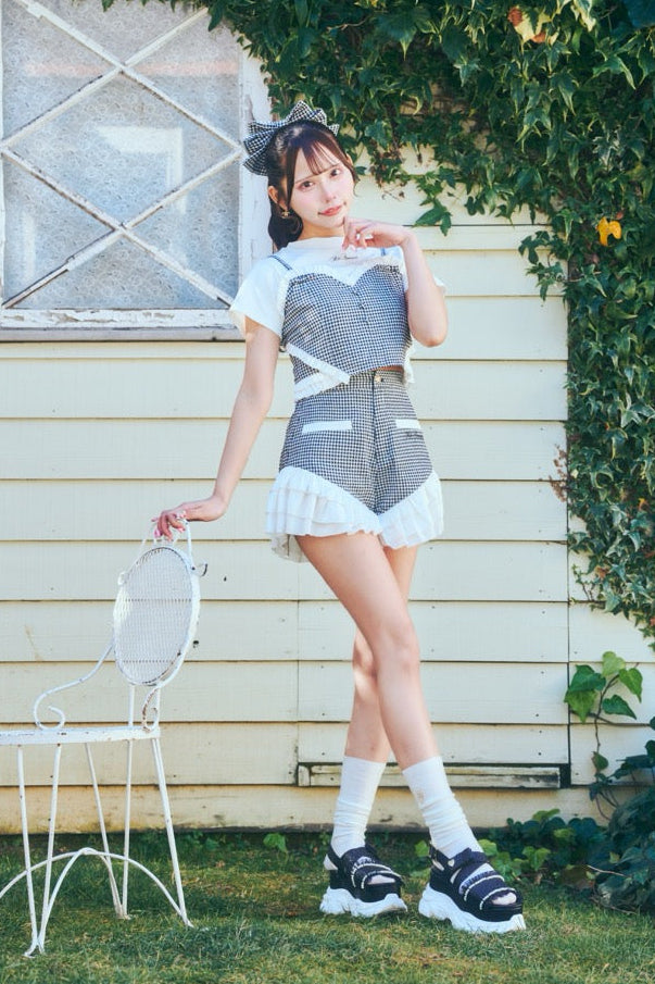 ハートフリルビスチェ