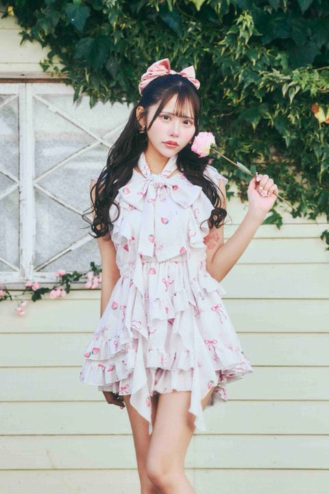 【予約商品】ストロベリーフリルセットアップ