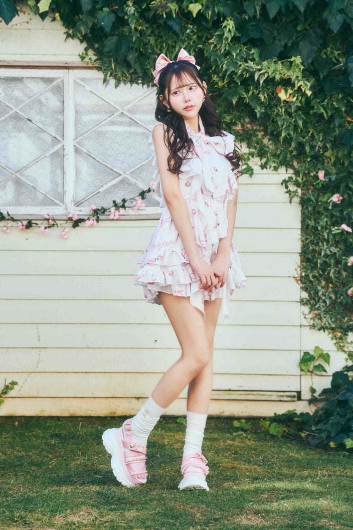 【予約商品】ストロベリーフリルセットアップ