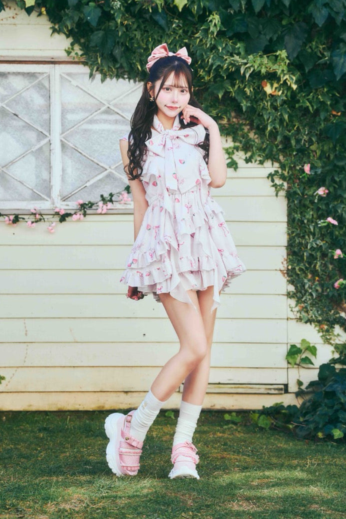 【予約商品】ストロベリーフリルセットアップ