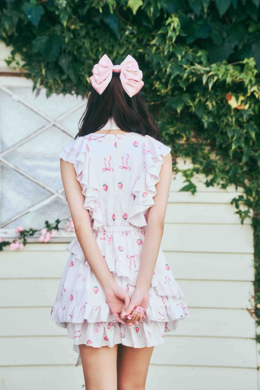 【予約商品】ストロベリーフリルセットアップ