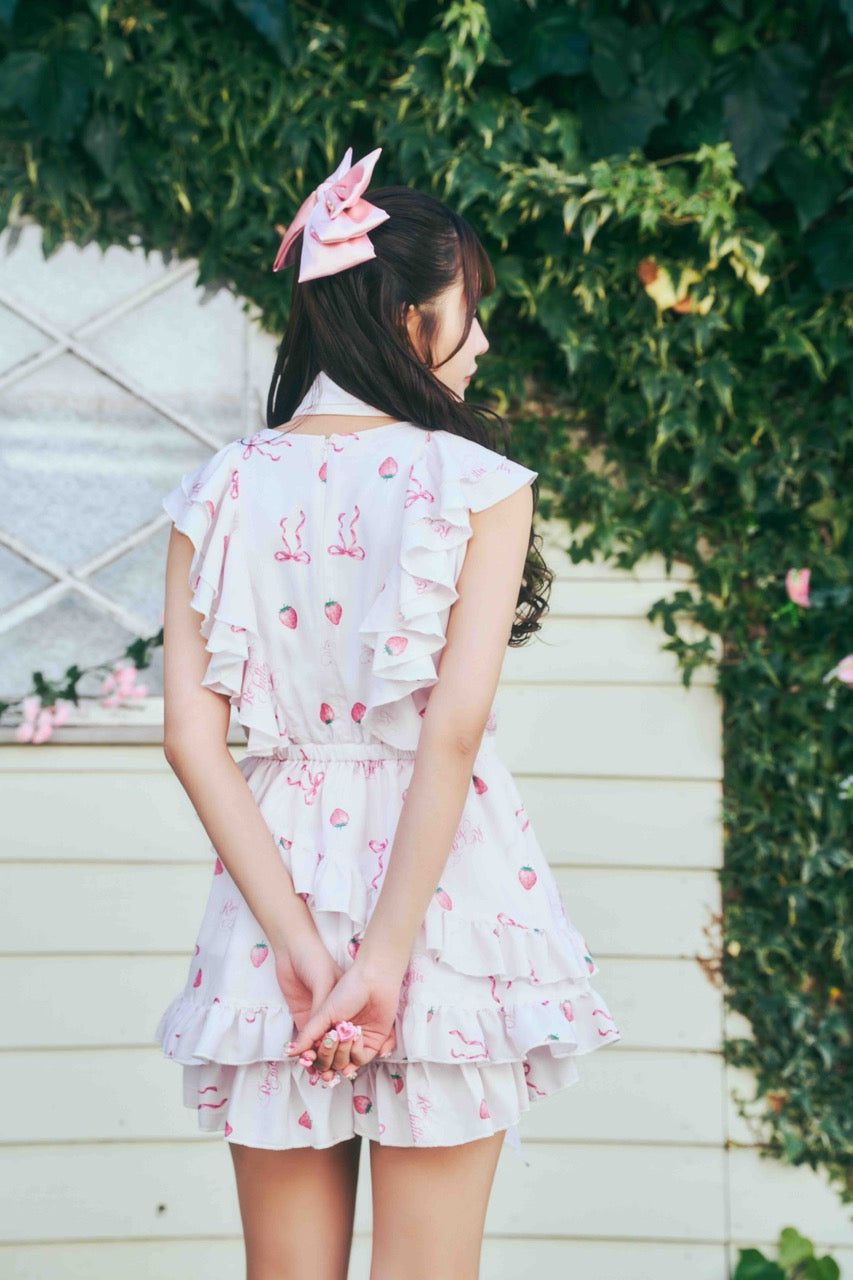 【予約商品】ストロベリーフリルセットアップ