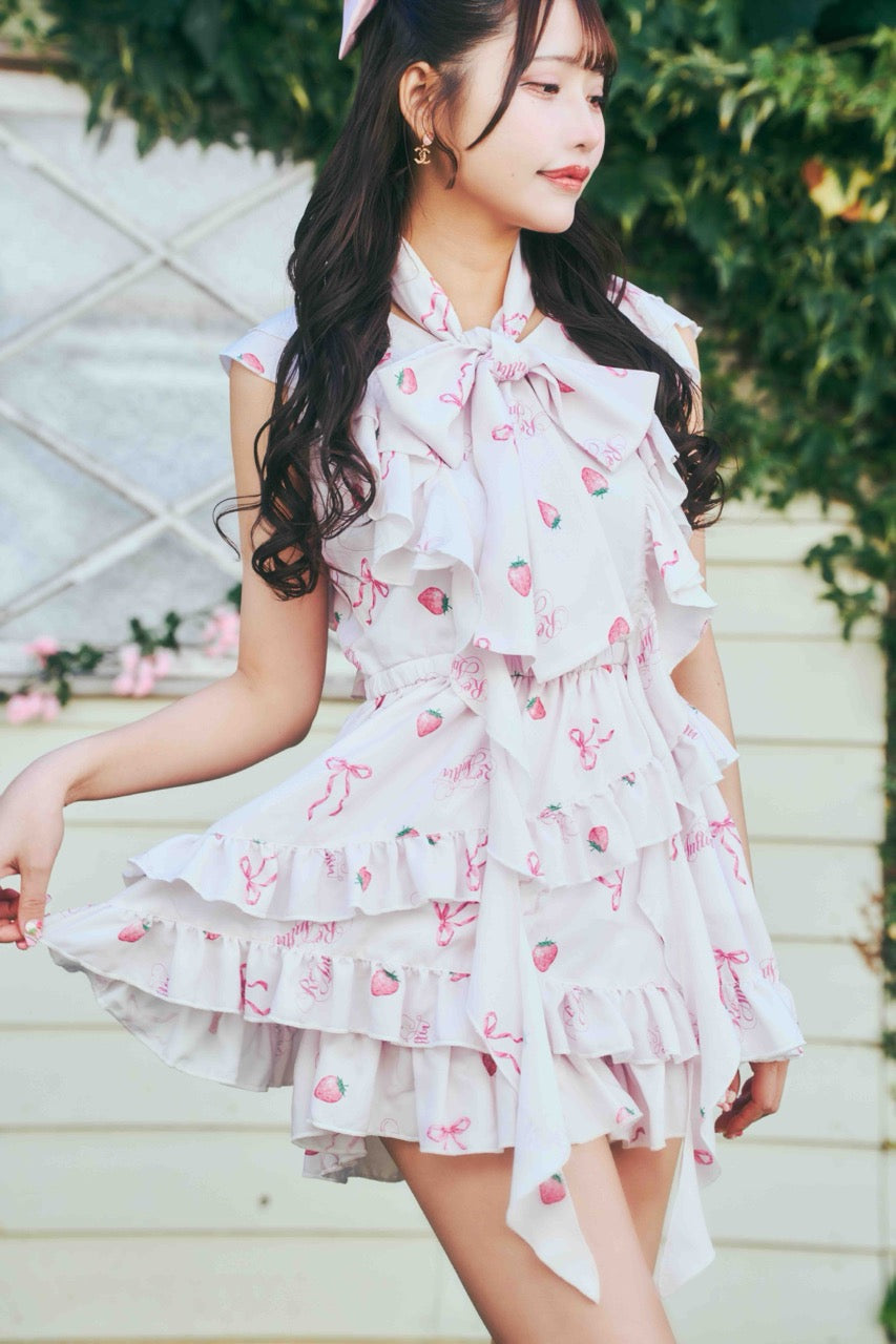 【予約商品】ストロベリーフリルセットアップ