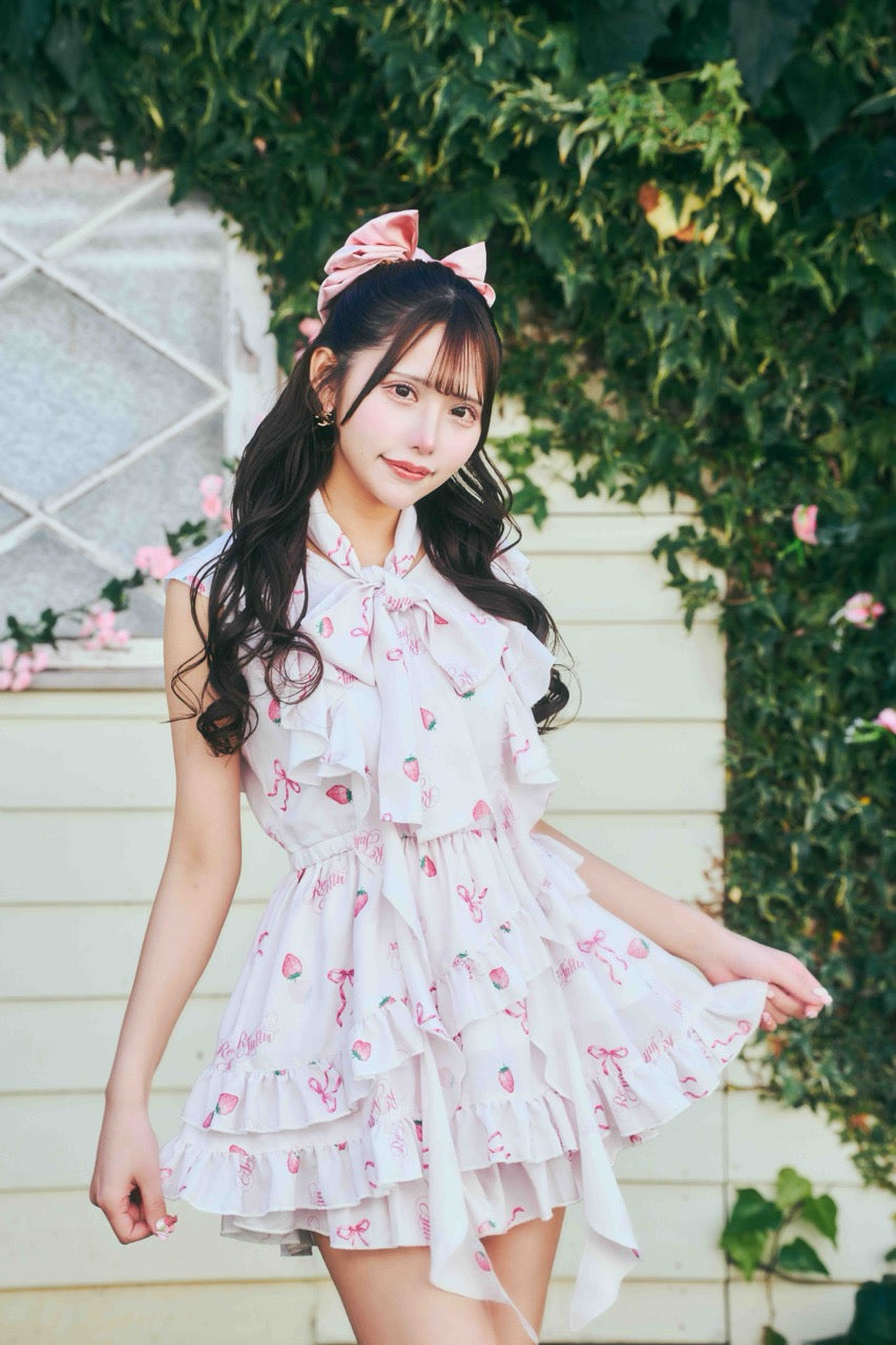 【予約商品】ストロベリーフリルセットアップ