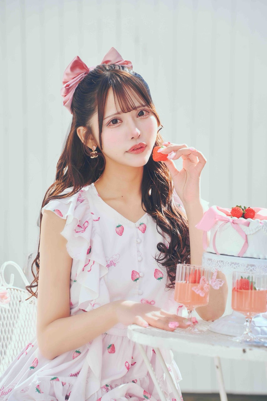 【予約商品】ストロベリーフリルセットアップ