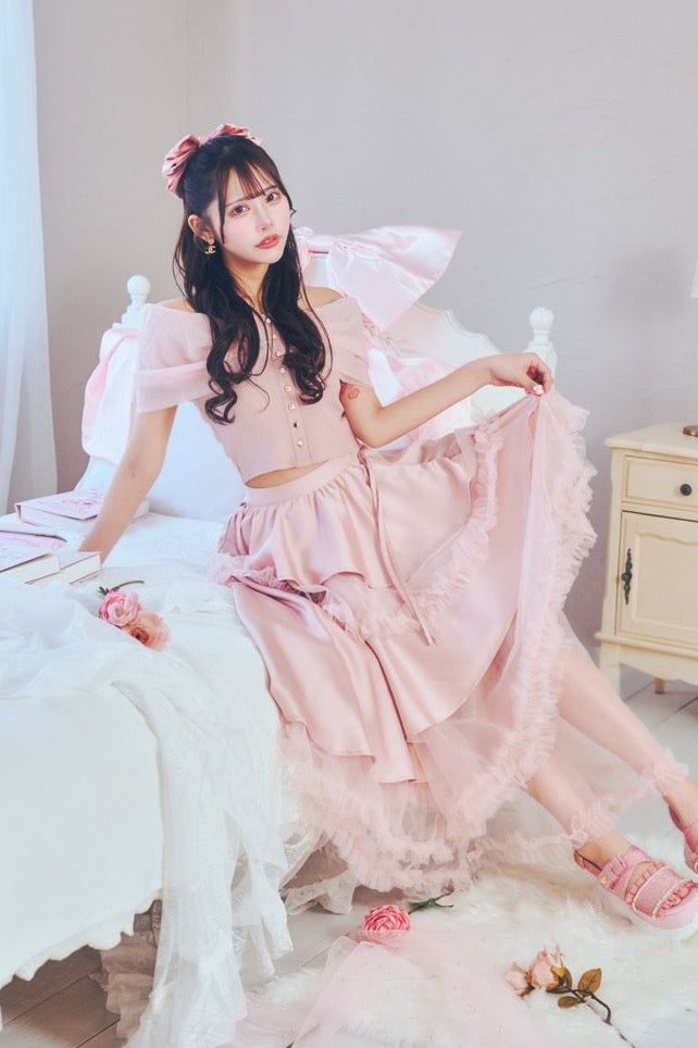 プリンセスチュールロングスカート