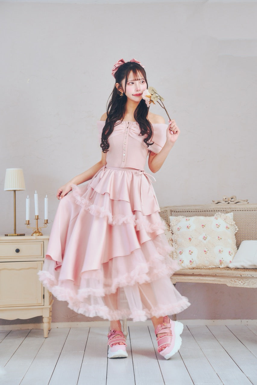 プリンセスチュールロングスカート