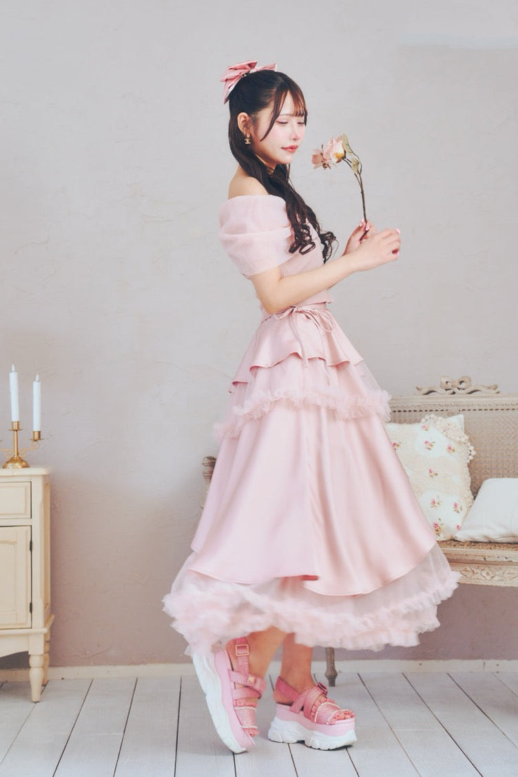 プリンセスチュールロングスカート