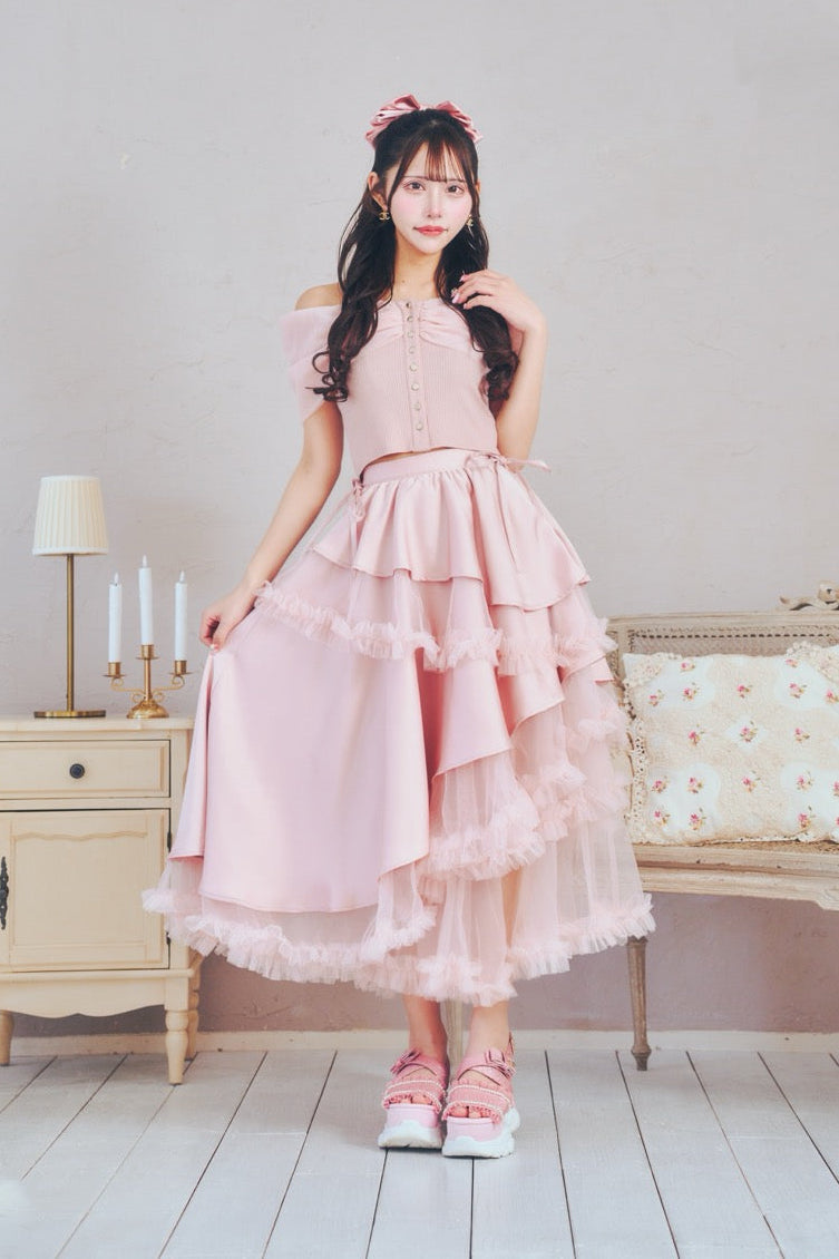 プリンセスチュールロングスカート