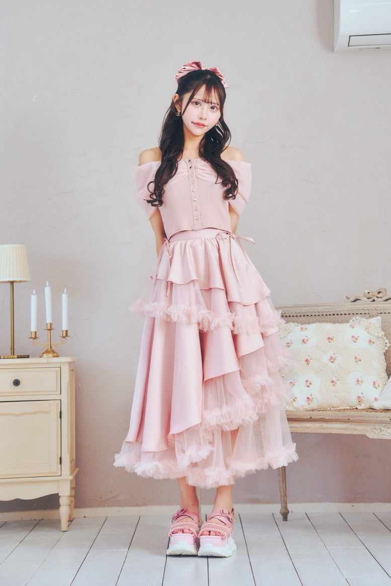 プリンセスチュールロングスカート