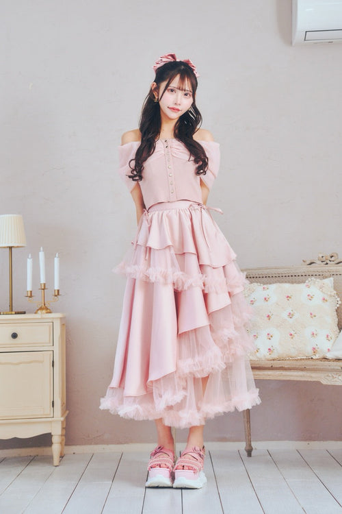 プリンセスチュールロングスカート