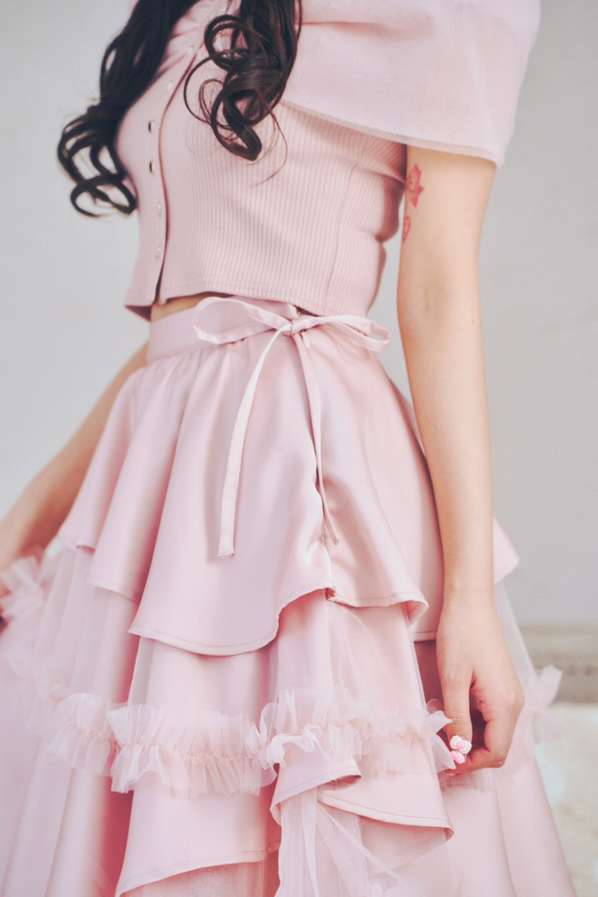 プリンセスチュールロングスカート