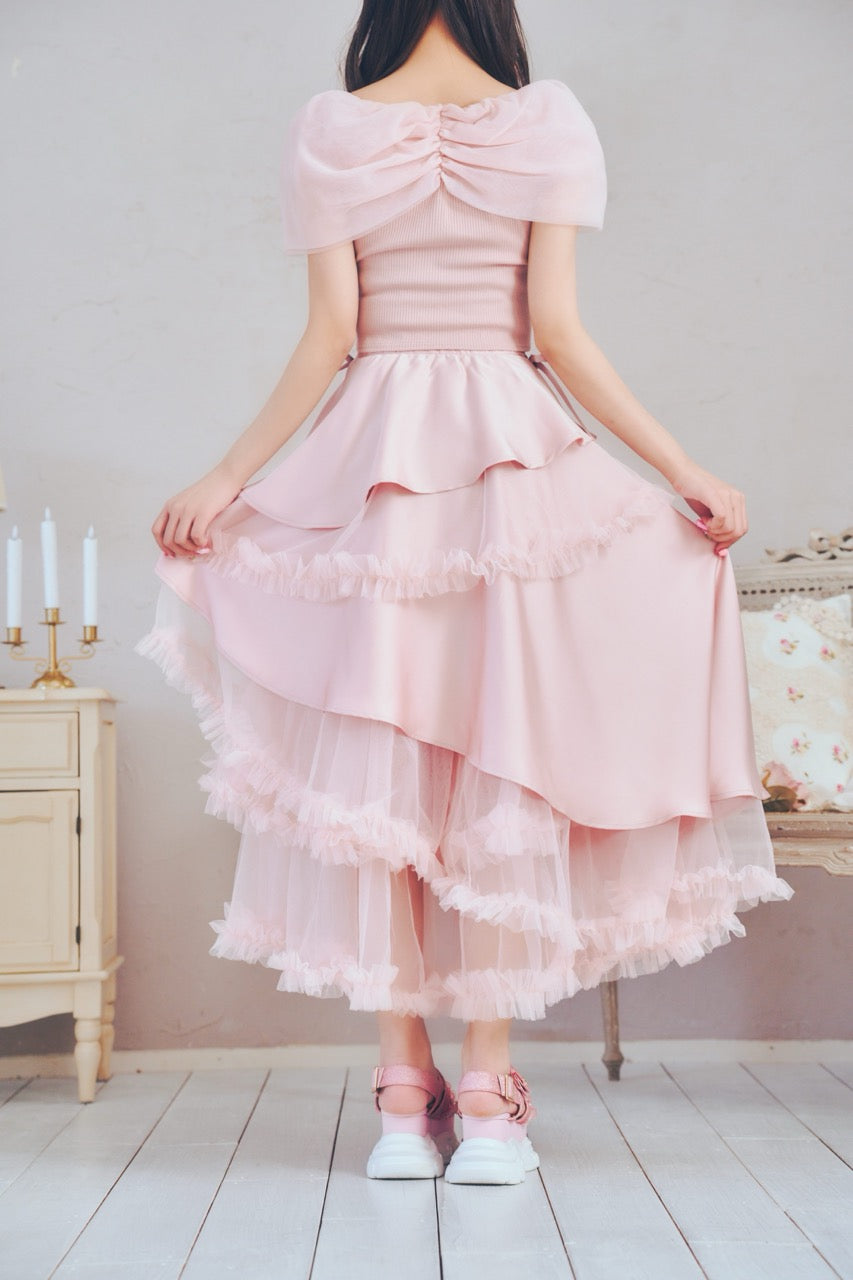 プリンセスチュールロングスカート