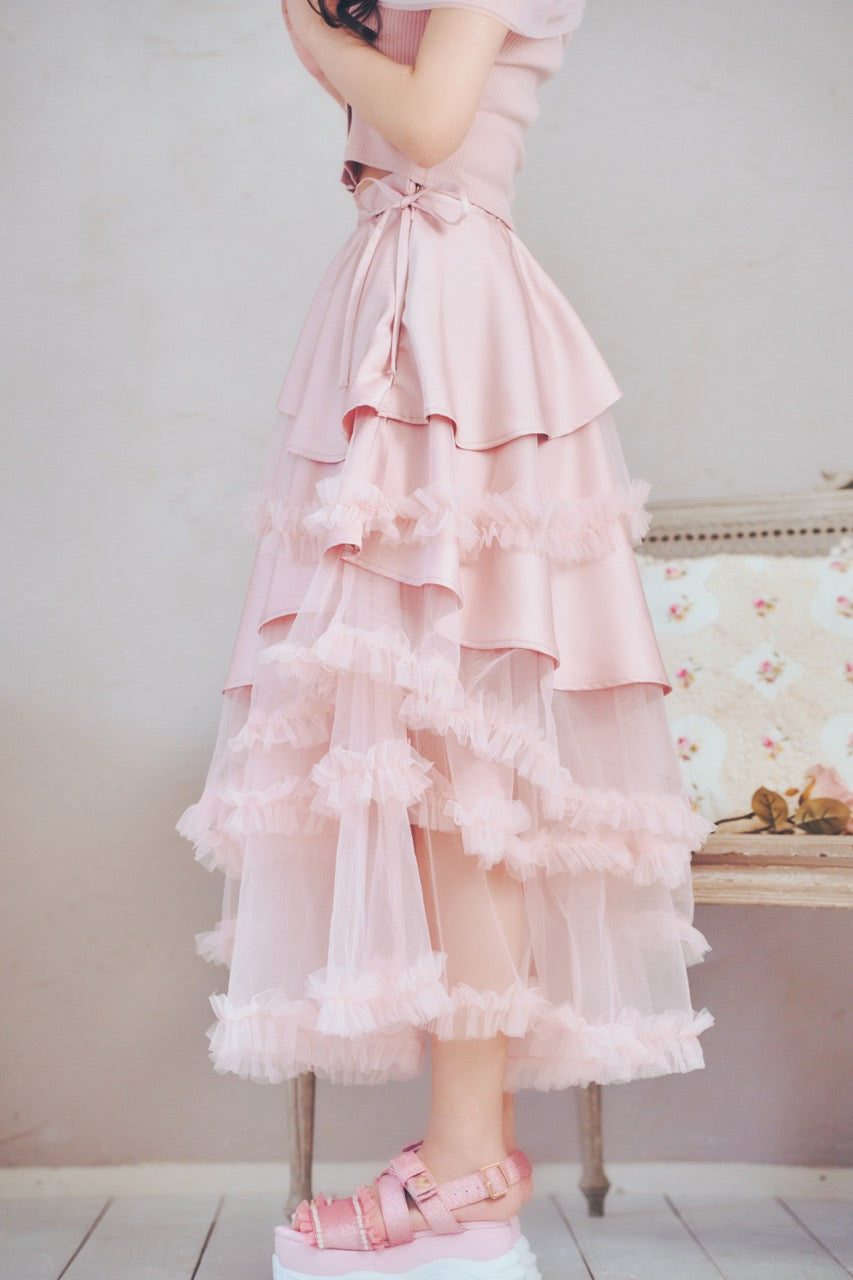 プリンセスチュールロングスカート