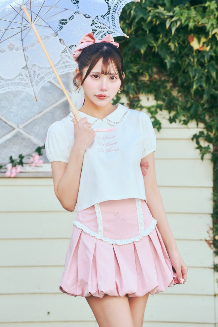 ビジューロゴTシャツ