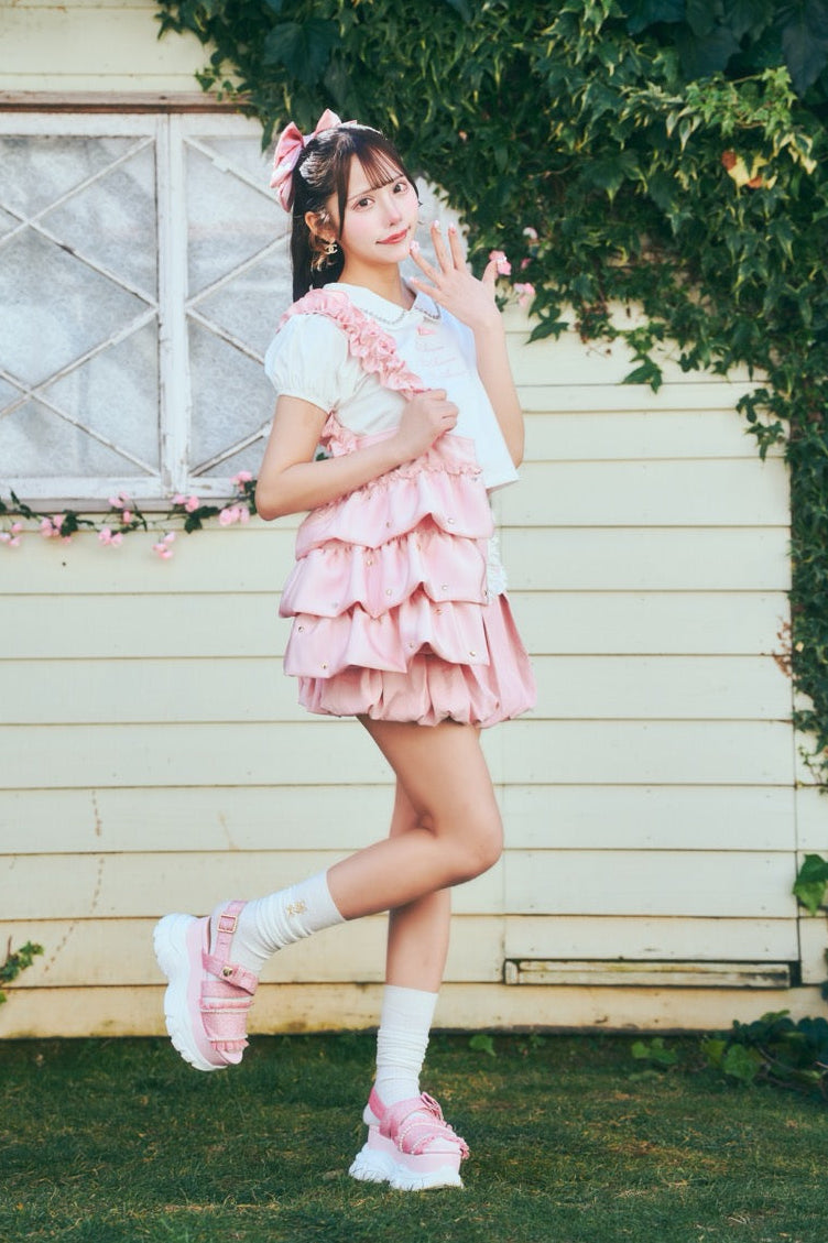 ハートフリルトート