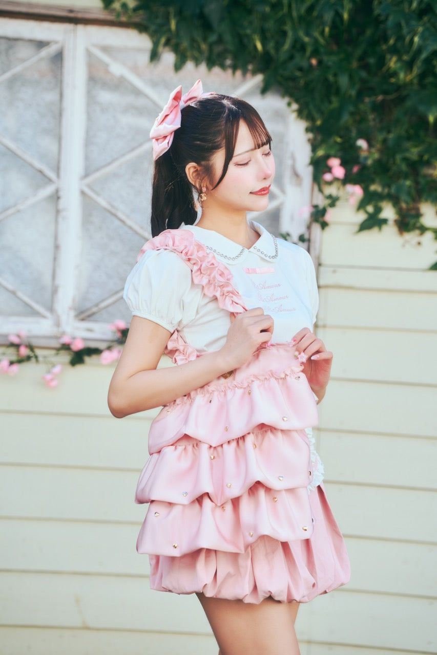 ハートフリルトート