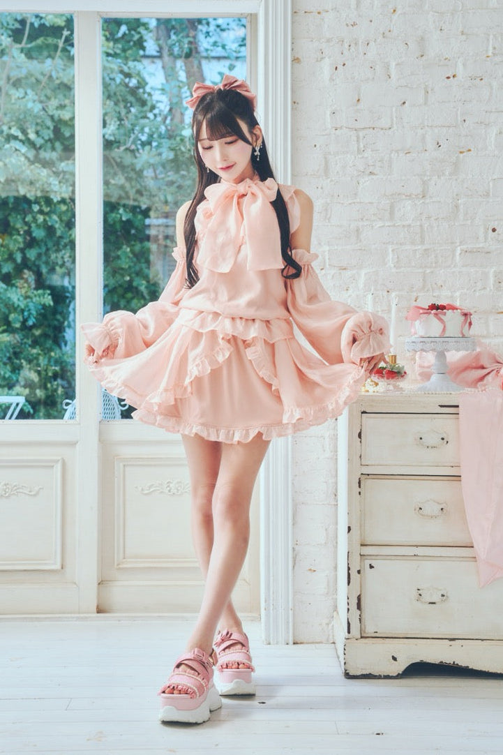 アームカバー付きアメスリワンピ