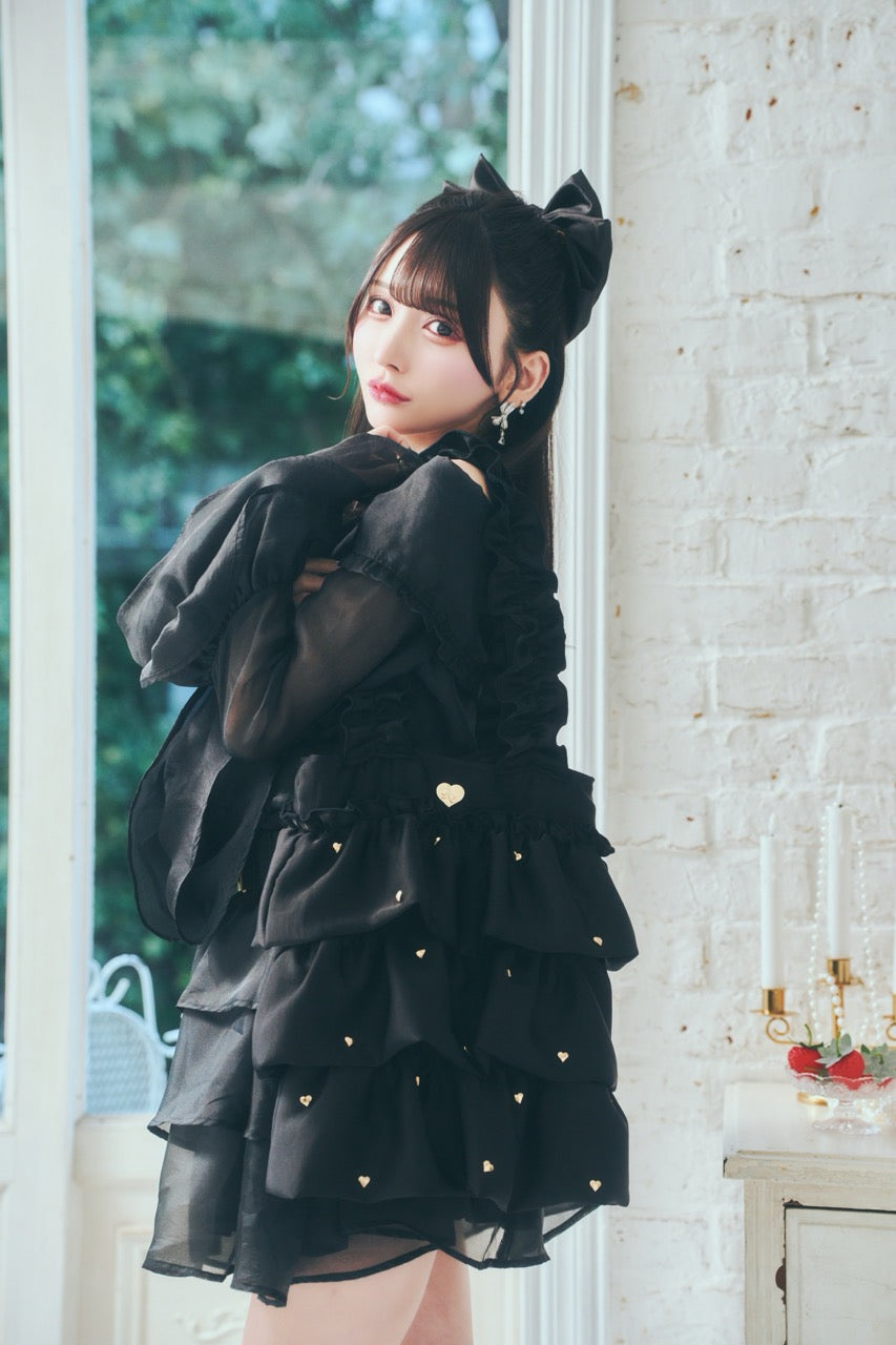 ハートフリルトート