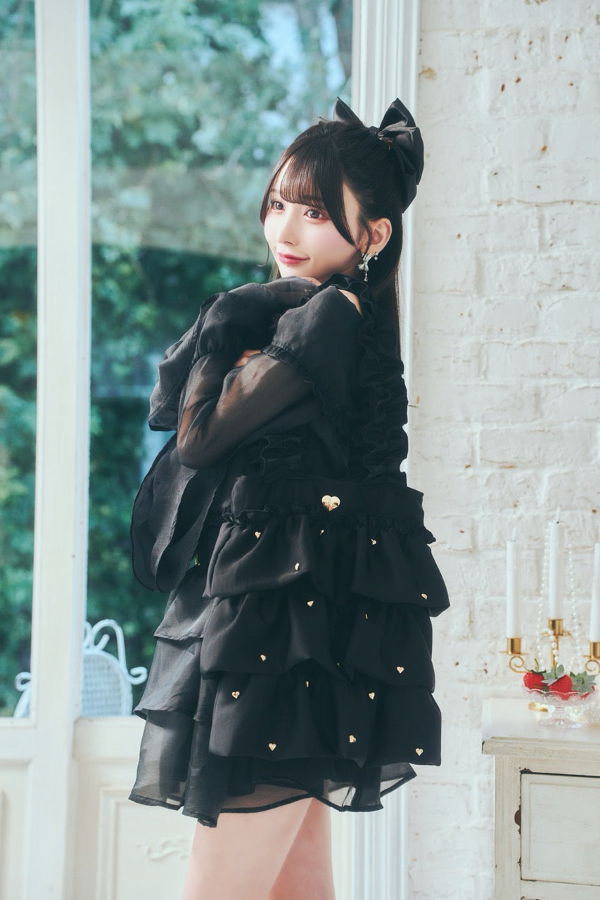 ハートフリルトート