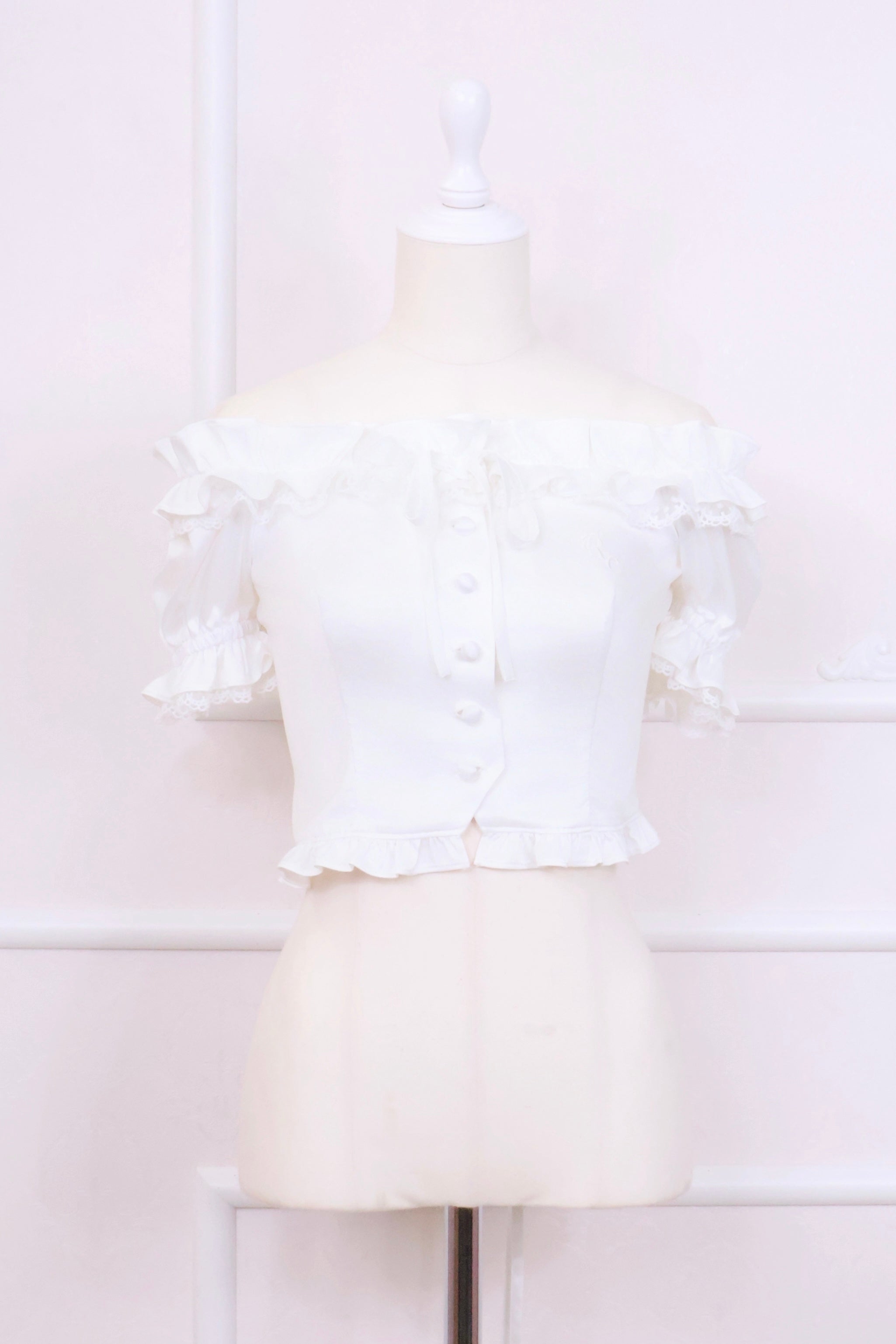 【予約商品】オフショルリボントップス