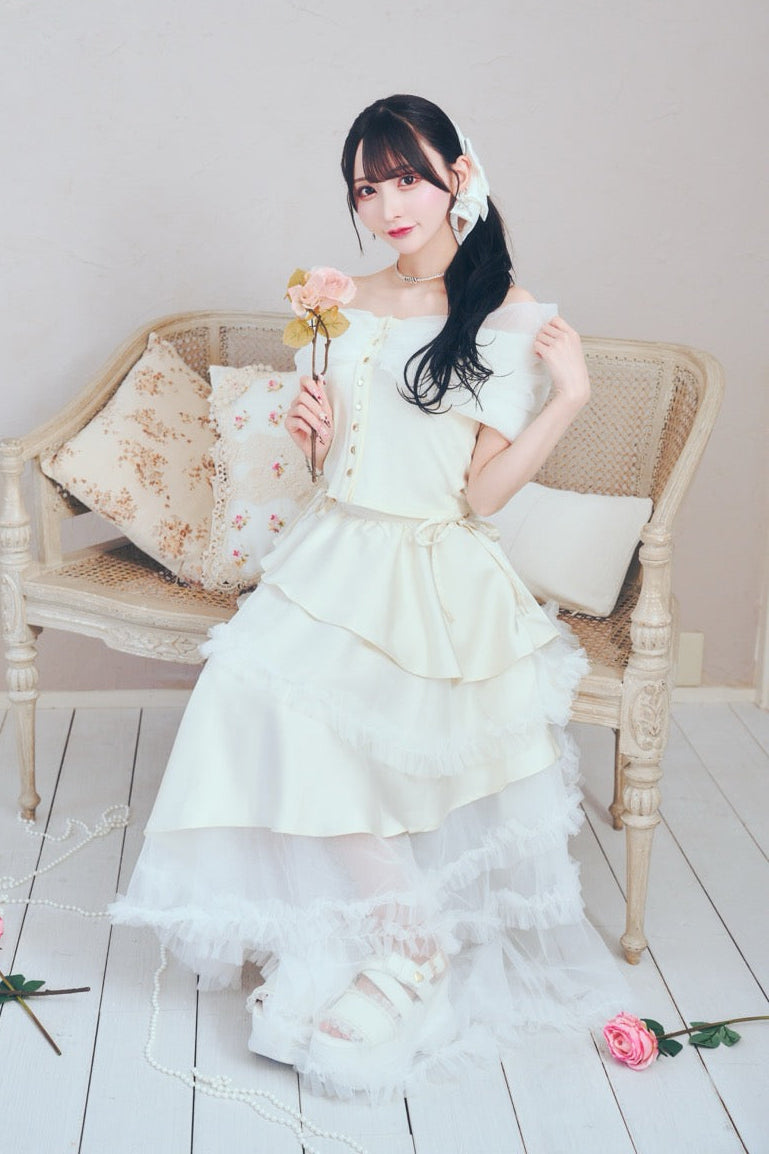 プリンセスチュールロングスカート