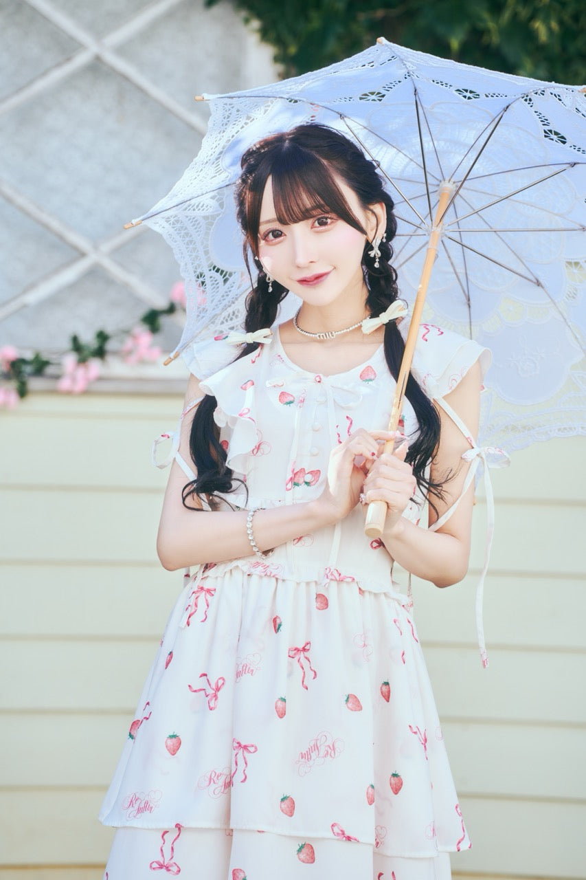 【予約商品】ストロベリーロングワンピ