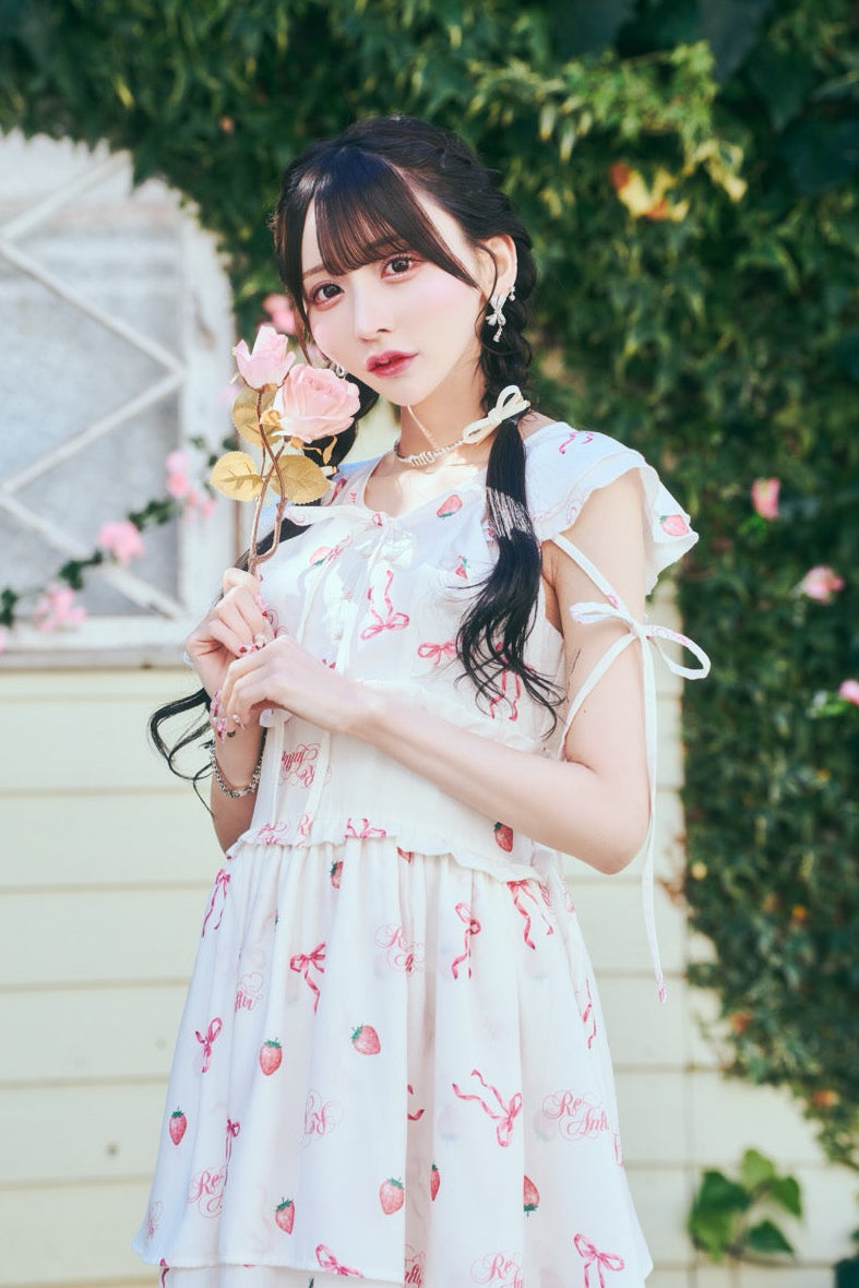 【予約商品】ストロベリーロングワンピ